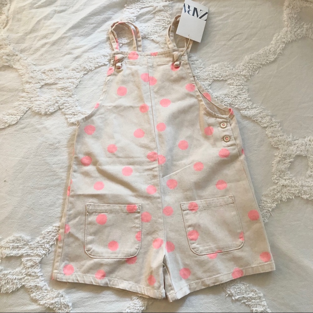 🛑SOLD🛑 NWT Cute Zara Overalls romper - Picture 2 of 8